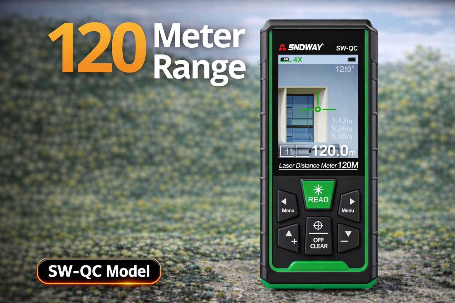 SNDWAY 120 Meter Laser Distance Meter (Camera Version) | Digital Land Measurement Tool in Bangladesh
